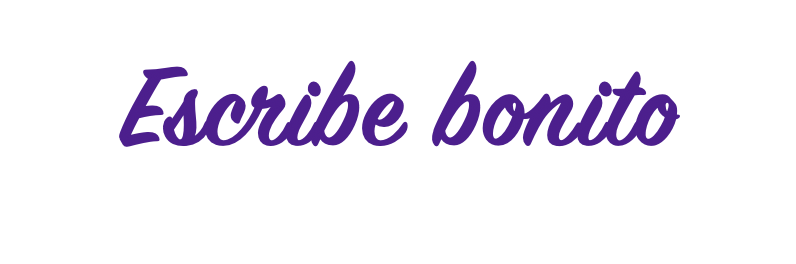 Escribe bonito